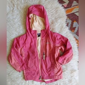 Pink patagonia raincoat 2t